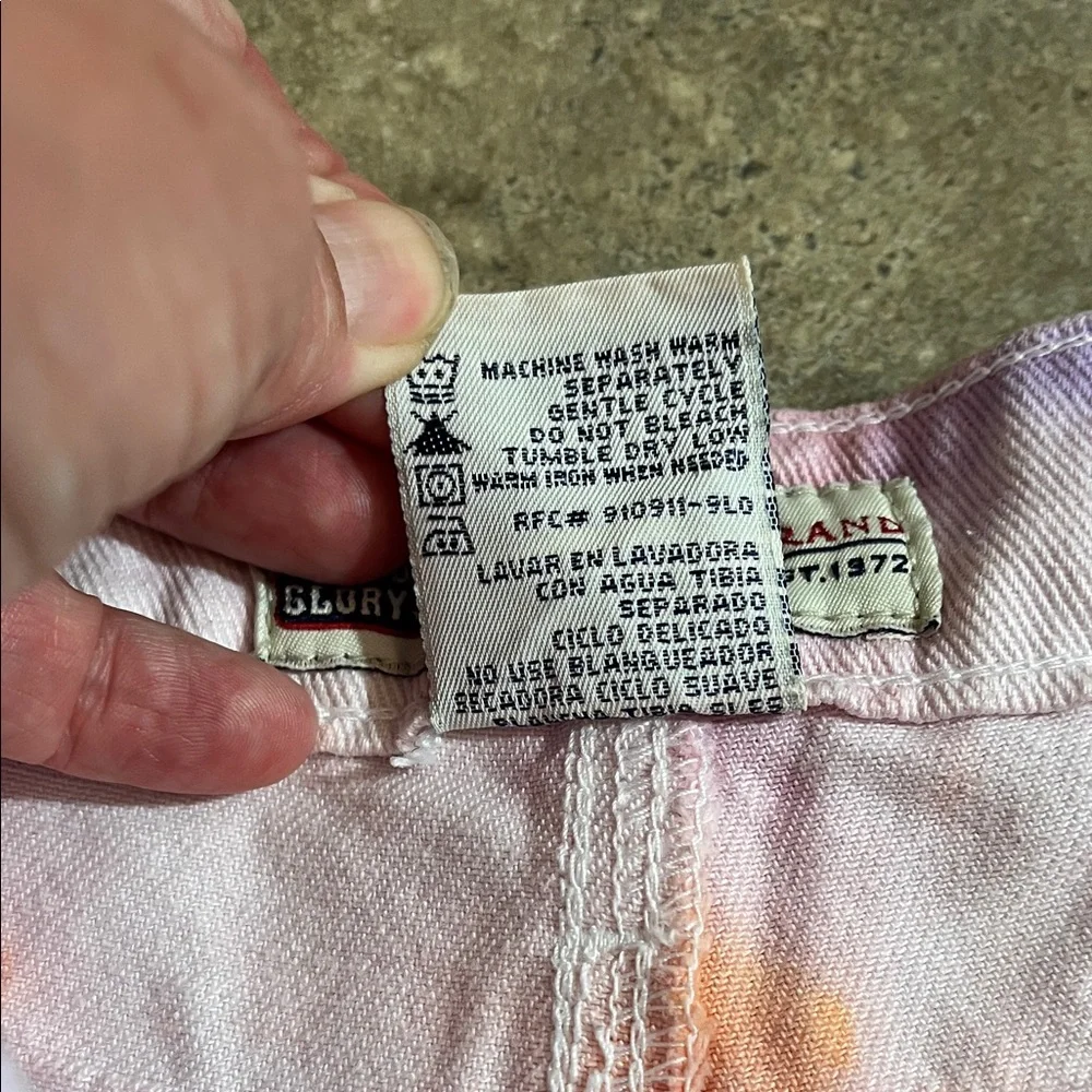 Colorful Women’s Tie-Dye Jean Shorts Size 4 - Picture 3 of 11